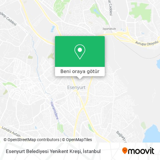 Esenyurt Belediyesi Yenikent Kreşi harita