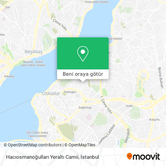 Hacıosmanoğulları Yeraltı Camii harita