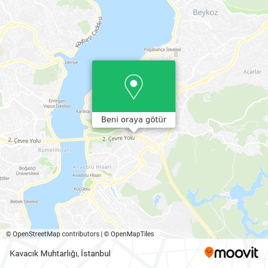 Kavacık Muhtarlığı harita