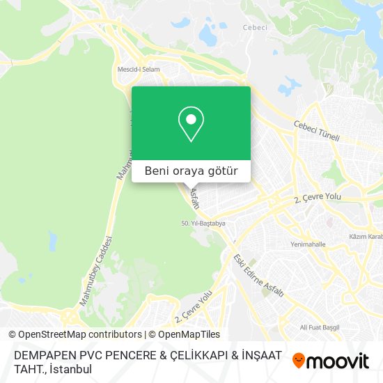 DEMPAPEN PVC PENCERE & ÇELİKKAPI & İNŞAAT TAHT. harita