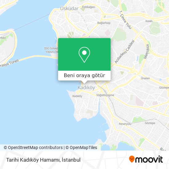 Tarihi Kadıköy Hamamı harita