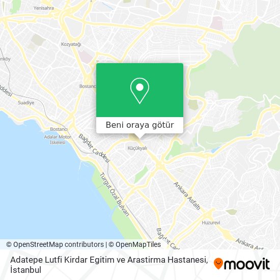 Adatepe Lutfi Kirdar Egitim ve Arastirma Hastanesi harita