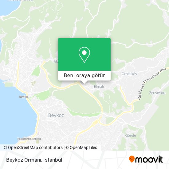 Beykoz Ormanı harita
