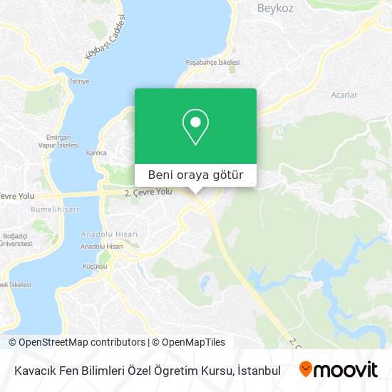 Kavacık Fen Bilimleri Özel Ögretim Kursu harita