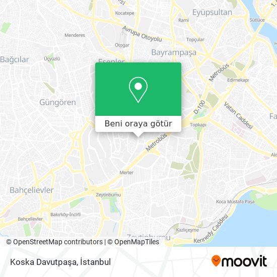 Koska Davutpaşa harita