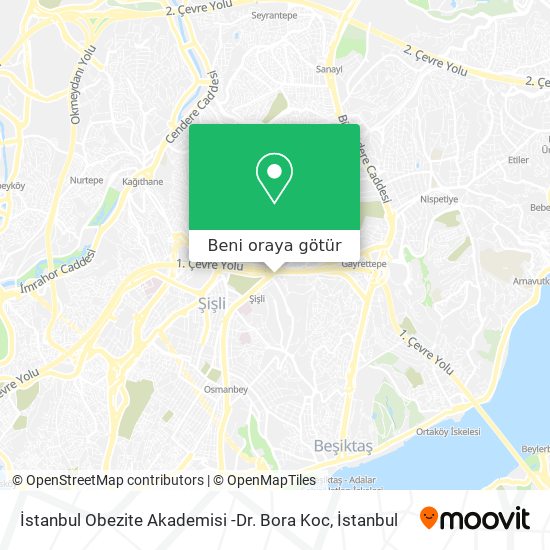 İstanbul Obezite Akademisi -Dr. Bora Koc harita