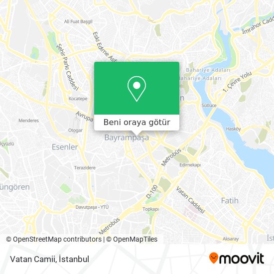 Vatan Camii harita