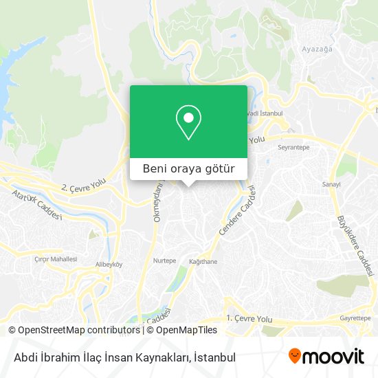 Abdi İbrahim İlaç İnsan Kaynakları harita