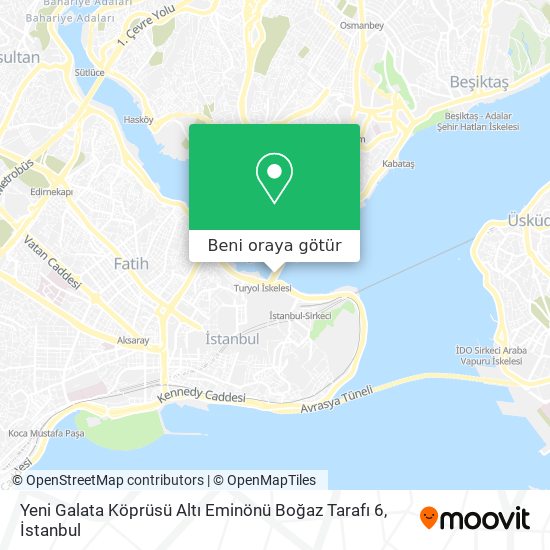 Yeni Galata Köprüsü Altı Eminönü Boğaz Tarafı 6 harita
