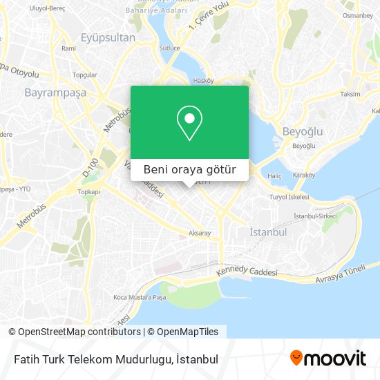 Fatih Turk Telekom Mudurlugu harita