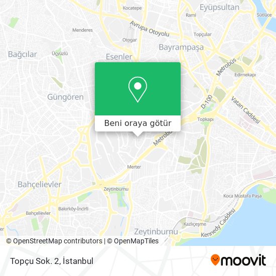 Topçu Sok. 2 harita