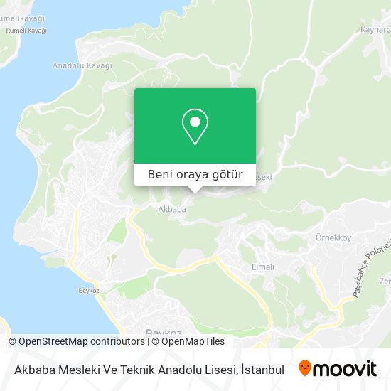 Akbaba Mesleki Ve Teknik Anadolu Lisesi harita