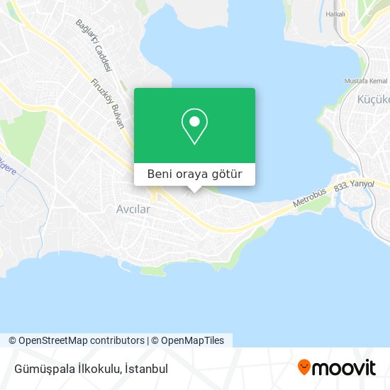 Gümüşpala İlkokulu harita