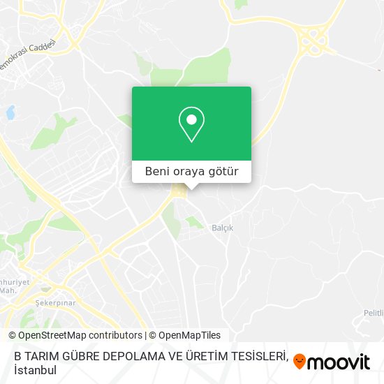 B TARIM GÜBRE DEPOLAMA VE ÜRETİM TESİSLERİ harita