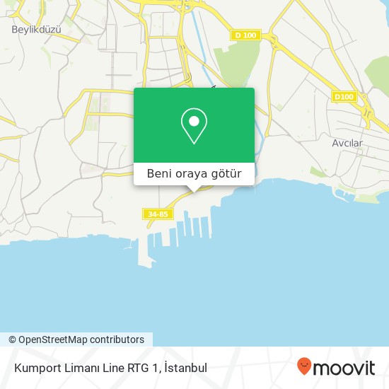 Kumport Limanı Line RTG 1 harita