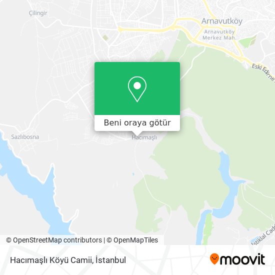 Hacımaşlı Köyü Camii harita