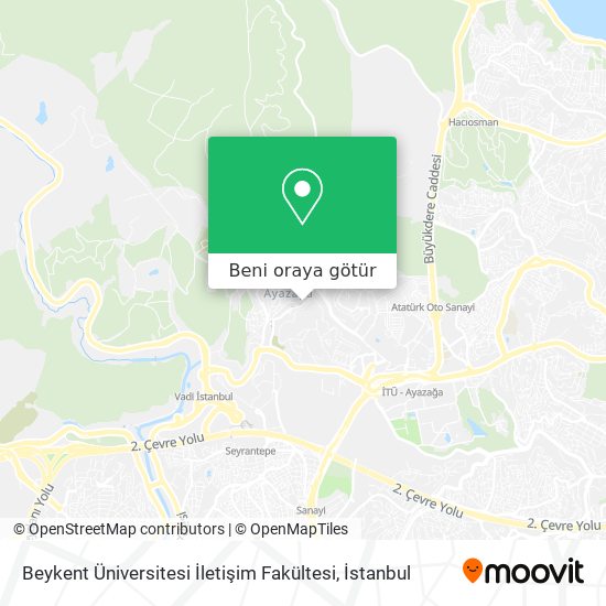 Beykent Üniversitesi İletişim Fakültesi harita