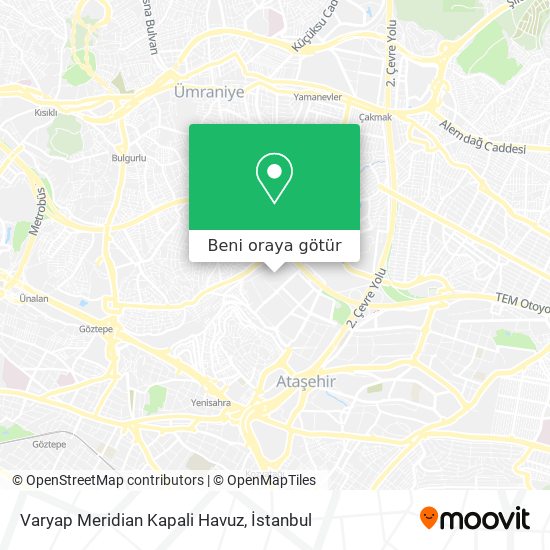 Varyap Meridian Kapali Havuz harita