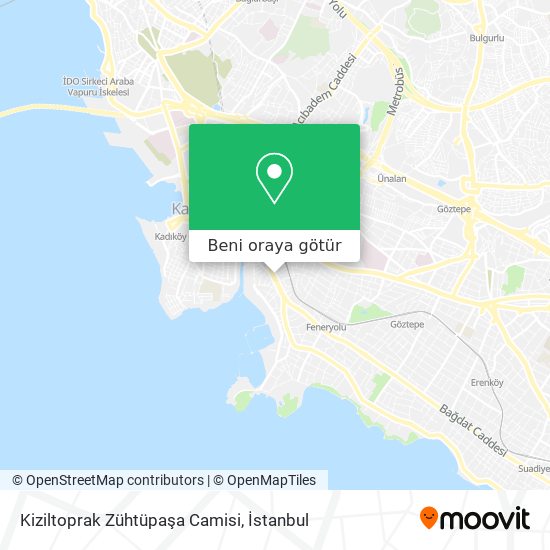 Kiziltoprak Zühtüpaşa Camisi harita