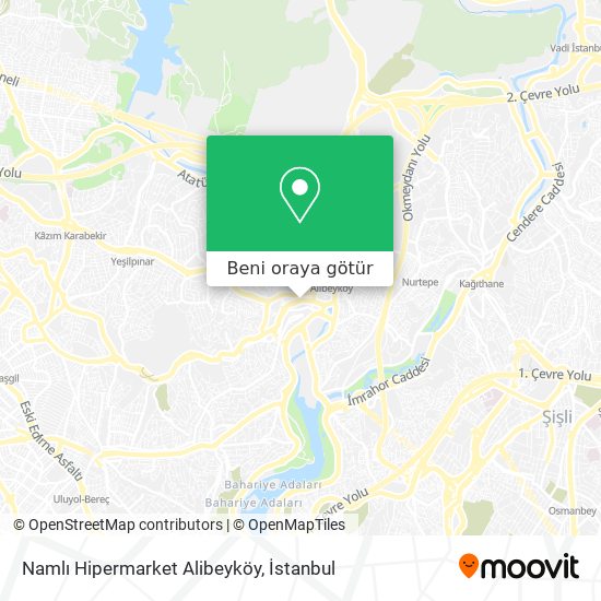 Namlı Hipermarket Alibeyköy harita