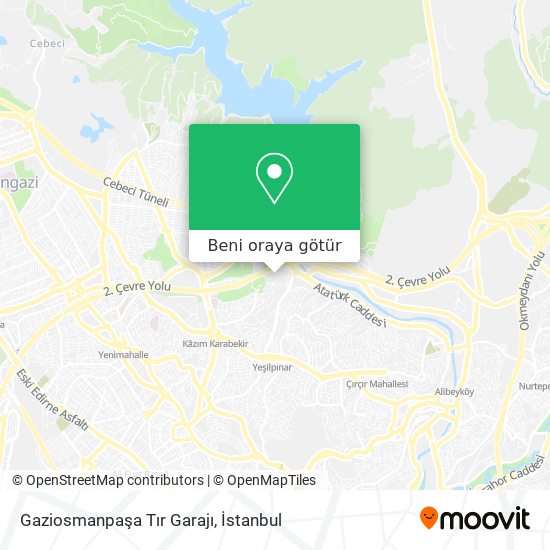 Gaziosmanpaşa Tır Garajı harita