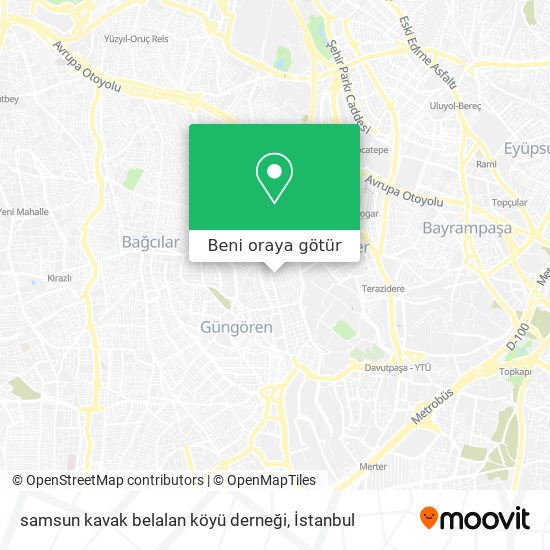 samsun kavak belalan köyü derneği harita