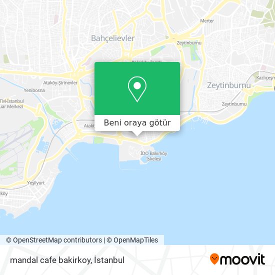 mandal cafe bakirkoy harita