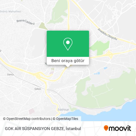 GOK AİR SÜSPANSIYON   GEBZE harita