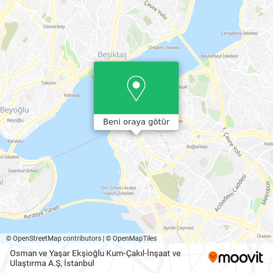 Osman ve Yaşar Ekşioğlu Kum-Çakıl-İnşaat ve Ulaştırma A.Ş harita