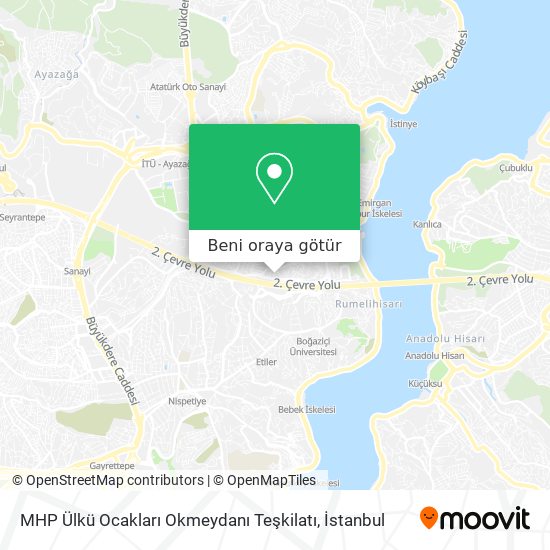 MHP Ülkü Ocakları Okmeydanı Teşkilatı harita