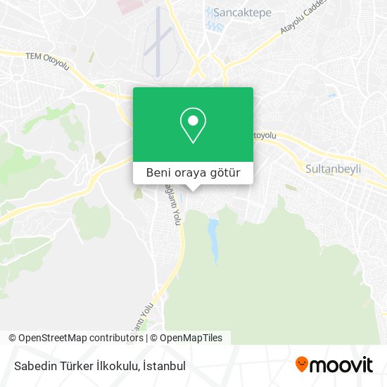 Sabedin Türker İlkokulu harita
