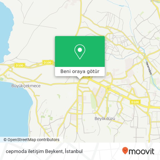 cepmoda iletişim Beykent harita