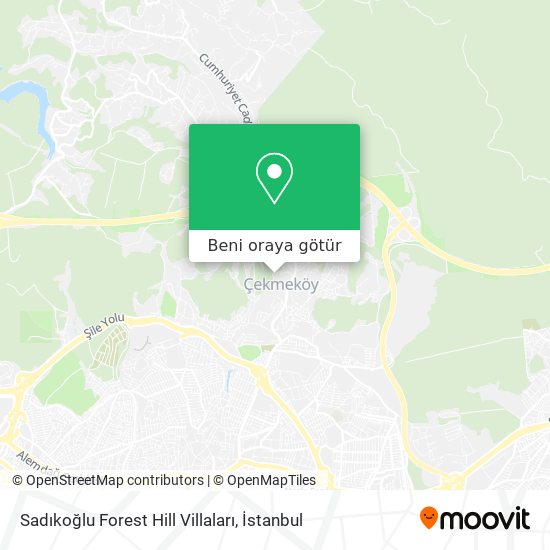 Sadıkoğlu Forest Hill Villaları harita
