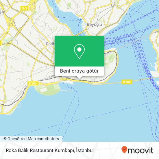 Roka Balık Restaurant Kumkapı harita