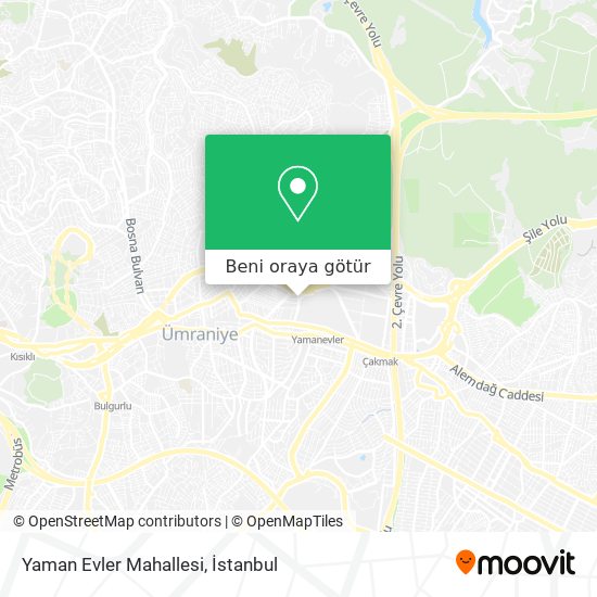 Yaman Evler Mahallesi harita