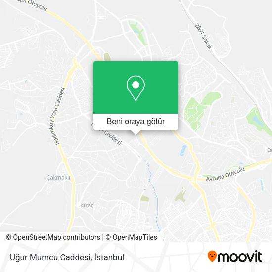 Uğur Mumcu Caddesi harita
