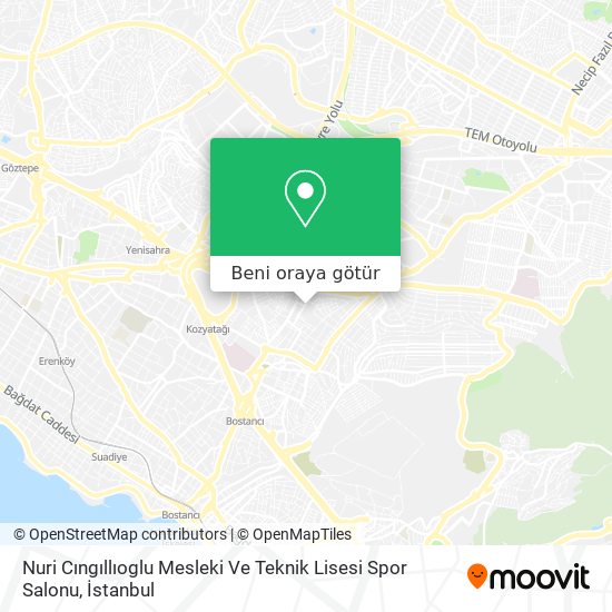 Nuri Cıngıllıoglu Mesleki Ve Teknik Lisesi Spor Salonu harita