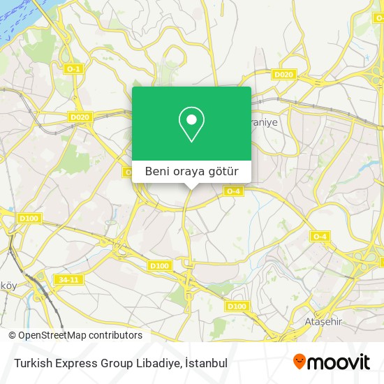 Turkish Express Group Libadiye harita