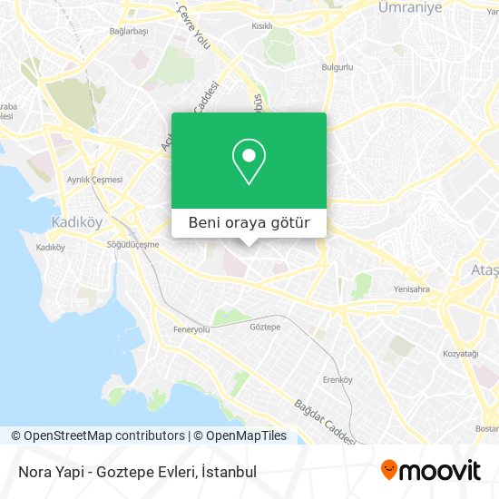 Nora Yapi - Goztepe Evleri harita