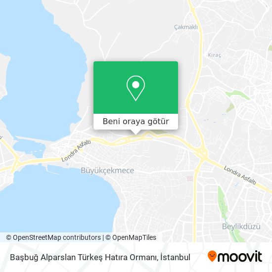 Başbuğ Alparslan Türkeş Hatıra Ormanı harita