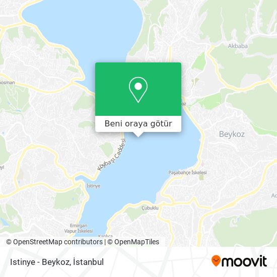 Istinye - Beykoz harita