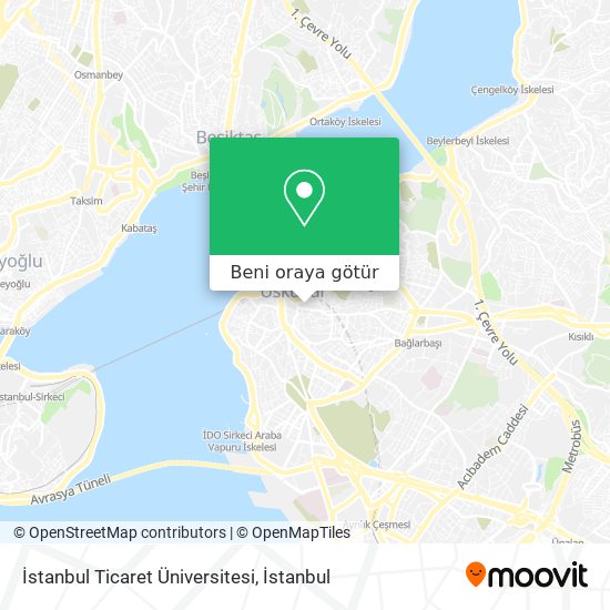İstanbul Ticaret Üniversitesi harita