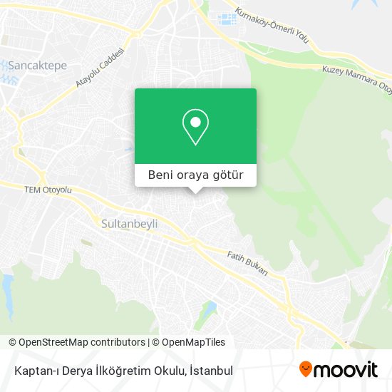 Kaptan-ı Derya İlköğretim Okulu harita