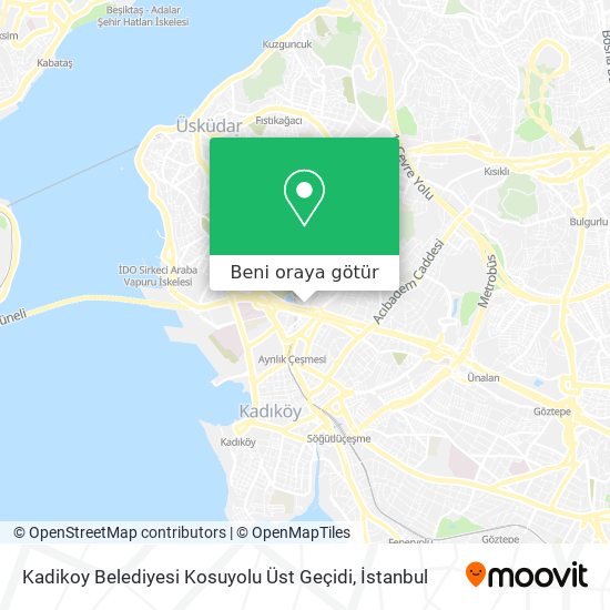 Kadikoy Belediyesi Kosuyolu Üst Geçidi harita