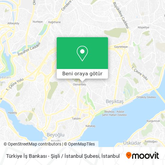 Türkiye İş Bankası - Şişli / İstanbul Şubesi harita