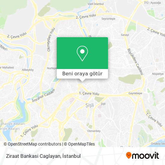 Ziraat Bankasi Caglayan harita