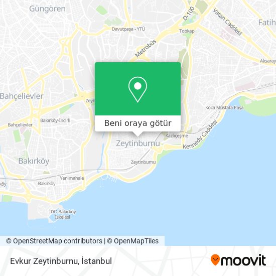 Evkur Zeytinburnu harita