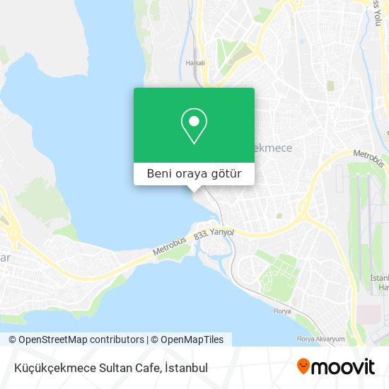 Küçükçekmece Sultan Cafe harita