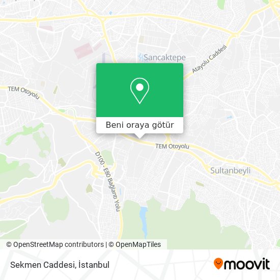 Sekmen Caddesi harita