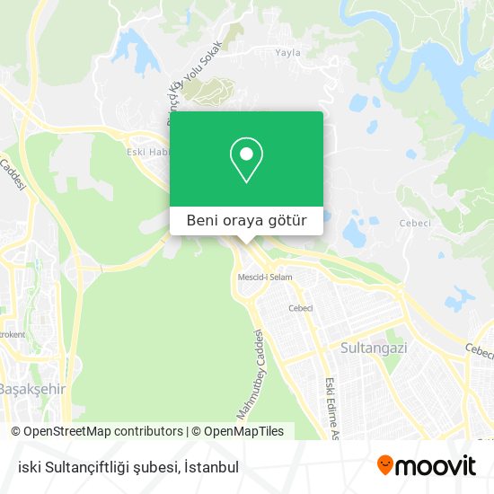 iski Sultançiftliği şubesi harita